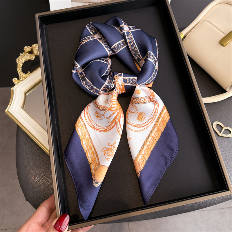 Mavi Klasik Zincir Baskı Kare  - Silk Scarf Square incelemesi ve fiyatı