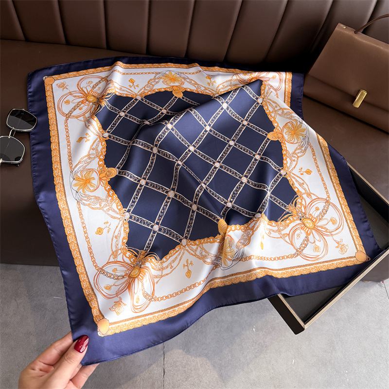 Mavi Klasik Zincir Baskı Kare  - Silk Scarf Square incelemesi ve fiyatı