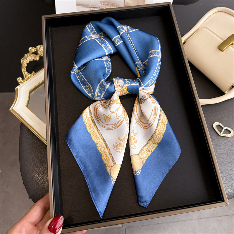 Mavi Klasik Zincir Baskı Kare  - Silk Scarf Square incelemesi ve fiyatı