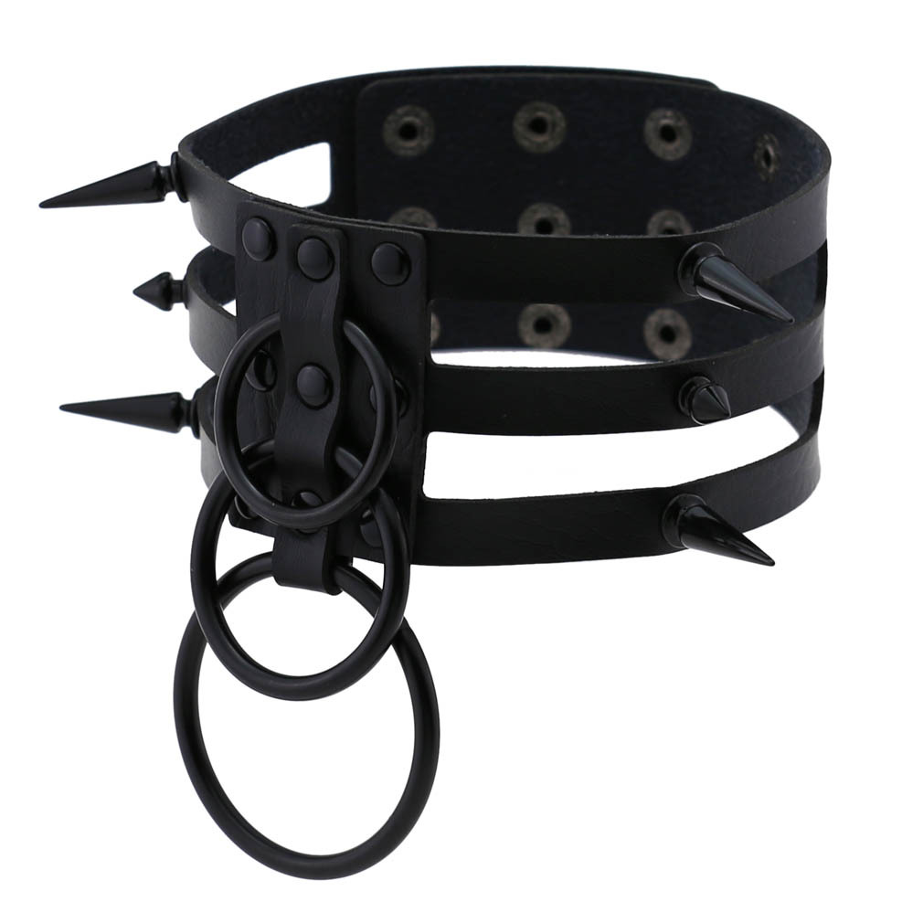 Moda kadın erkek siyah perçin  - Women'S Emo Accessories incelemesi ve fiyatı